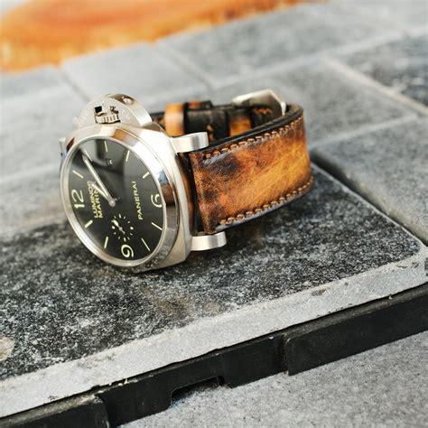 custom watch straps panerai|best aftermarket Panerai straps.